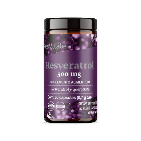 Resveratrol 500 mg Resvitale 60 Cápsulas