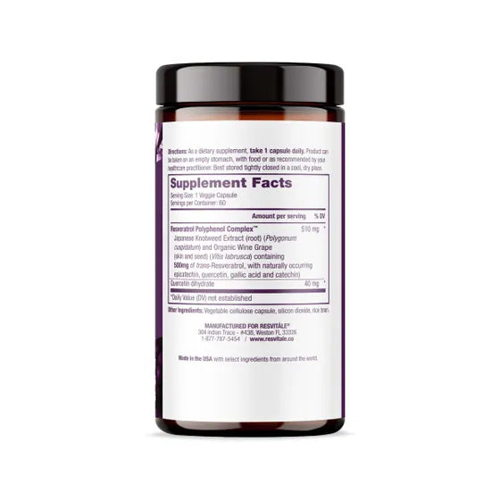 Resveratrol 500 mg Resvitale 60 Cápsulas