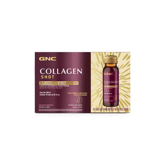 Bebida de Colágeno Marino GNC Frutos rojos 10 pack