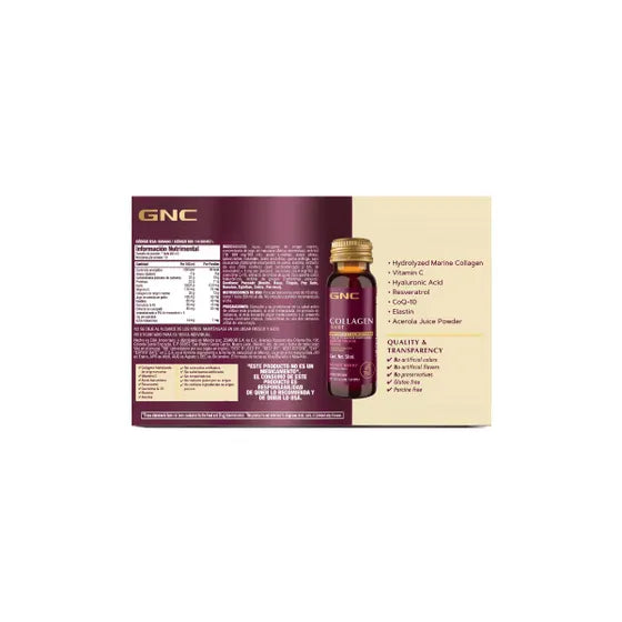 Bebida de Colágeno Marino GNC Frutos rojos 10 pack