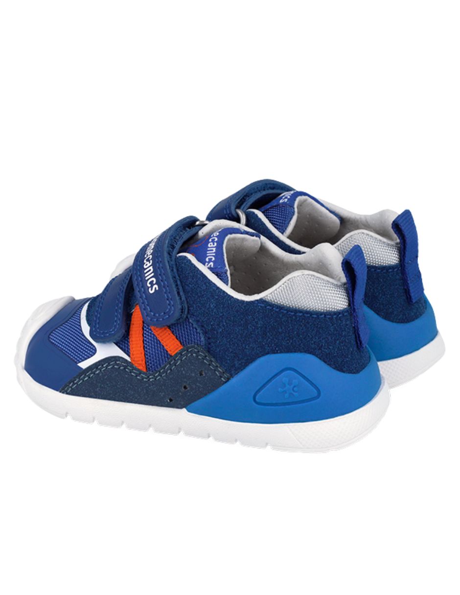 Tenis Biomecanics azul con velcro para bebé