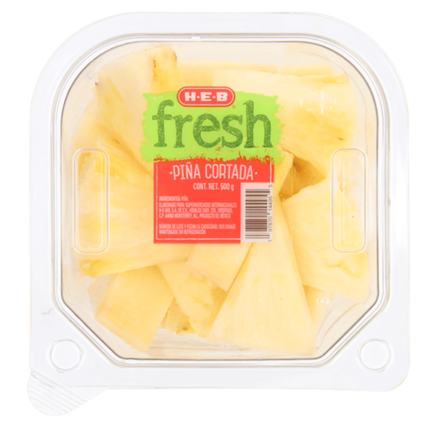 HEB Fresh Piña Cortada 500 g