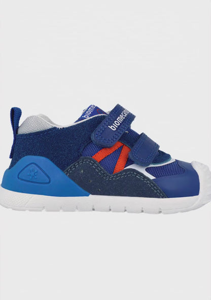 Tenis Biomecanics azul con velcro para bebé